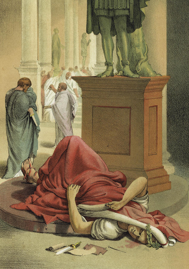    Death Of Julius Caesar Rome 44 Bc Spanish School 